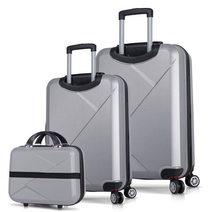 Zoozie Bags Juego de Maletas de 3 Piezas Gris